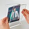 Azar Displays Acrylic 7'' x 5'' Block Frame on Acrylic Base with Magnet Closure and Rubber Bumpers, Landscape 104775 - alternate 3